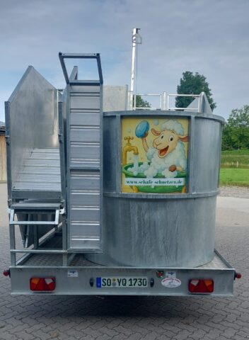 Foto eines Badewagens